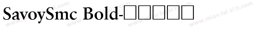 SavoySmc Bold字体转换